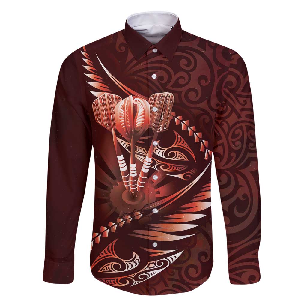 Personalised All Red New Zealand Darts Family Matching Puletasi and Hawaiian Shirt Aoteroa Fern Maori Galaxy Style