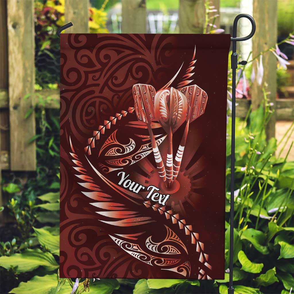 Personalised All Red New Zealand Darts Garden Flag Aoteroa Fern Maori Galaxy Style