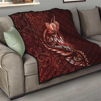 Personalised All Red New Zealand Darts Quilt Aoteroa Fern Maori Galaxy Style