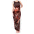Personalised All Red New Zealand Darts Tank Maxi Dress Aoteroa Fern Maori Galaxy Style