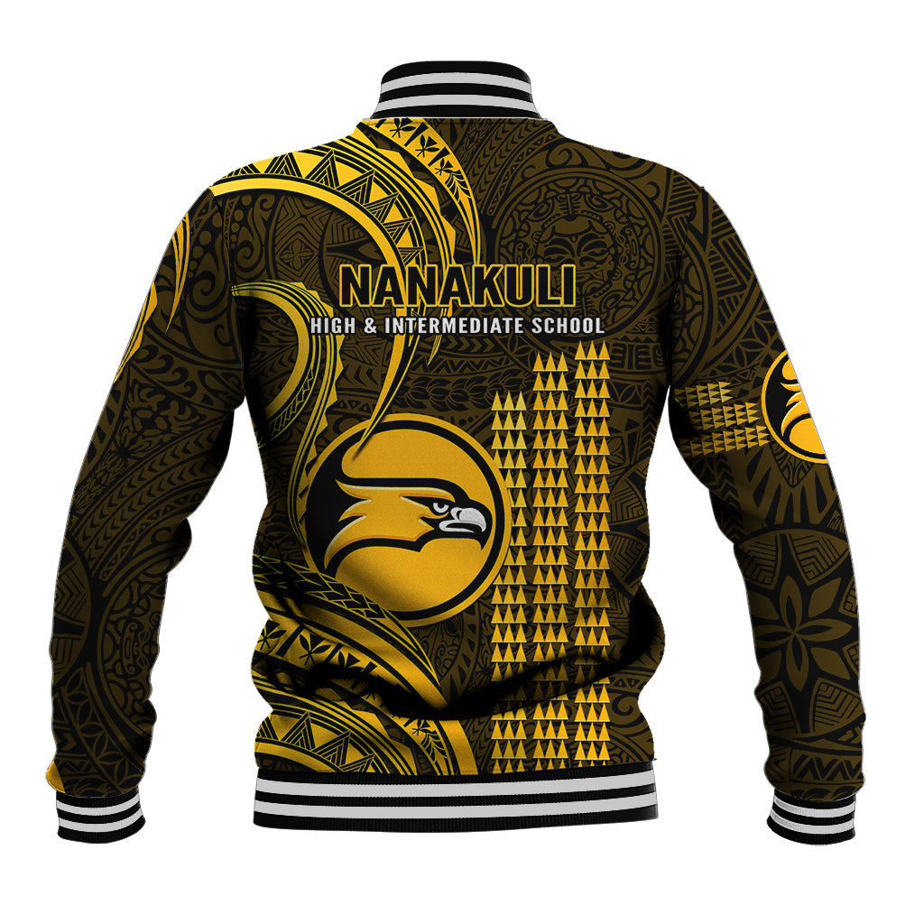 Hawaii Nanakuli High And Intermediate School Baseball Jacket Polynesian Kakau Pattern LT14 - Polynesian Pride