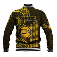 Hawaii Nanakuli High And Intermediate School Baseball Jacket Polynesian Kakau Pattern LT14 - Polynesian Pride