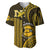 Hawaii Nanakuli High And Intermediate School Baseball Jersey Polynesian Kakau Pattern LT14 Gold - Polynesian Pride