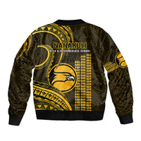 Hawaii Nanakuli High And Intermediate School Bomber Jacket Polynesian Kakau Pattern LT14 - Polynesian Pride