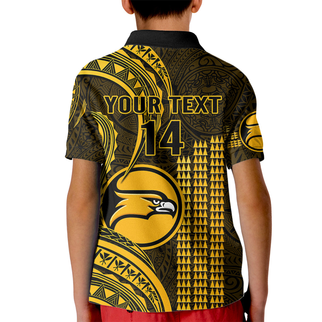 Personalised Hawaii Nanakuli High And Intermediate School Kid Polo Shirt Polynesian Kakau Pattern LT14 - Polynesian Pride