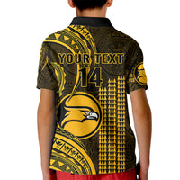 Personalised Hawaii Nanakuli High And Intermediate School Kid Polo Shirt Polynesian Kakau Pattern LT14 - Polynesian Pride