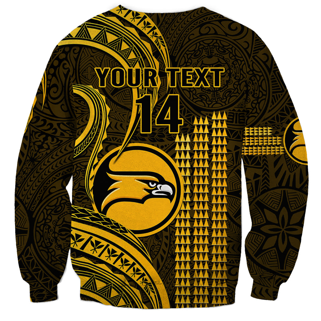 Personalised Hawaii Nanakuli High And Intermediate School Sweatshirt Polynesian Kakau Pattern LT14 - Polynesian Pride