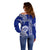 Hawaii Waiakea High School Off Shoulder Sweater Polynesian Kakau Pattern LT14 - Polynesian Pride