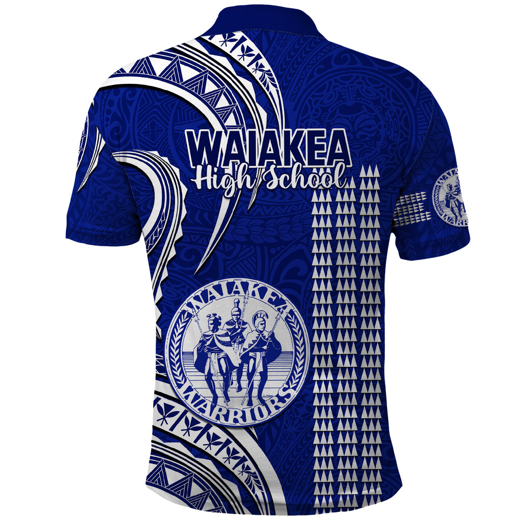 Hawaii Waiakea High School Polo Shirt Polynesian Kakau Pattern LT14 - Polynesian Pride