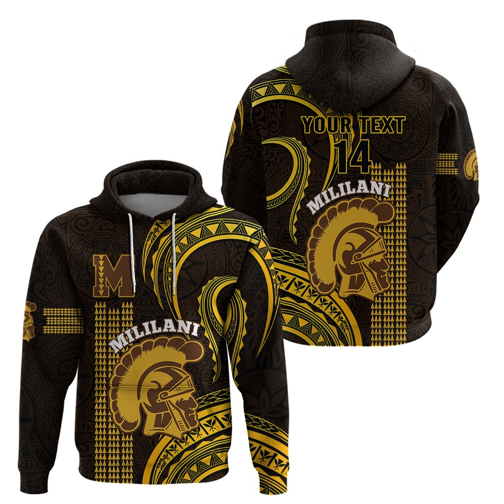 Custom Hawaii Mililani High School Hoodie Polynesian Kakau Pattern LT14 - Polynesian Pride