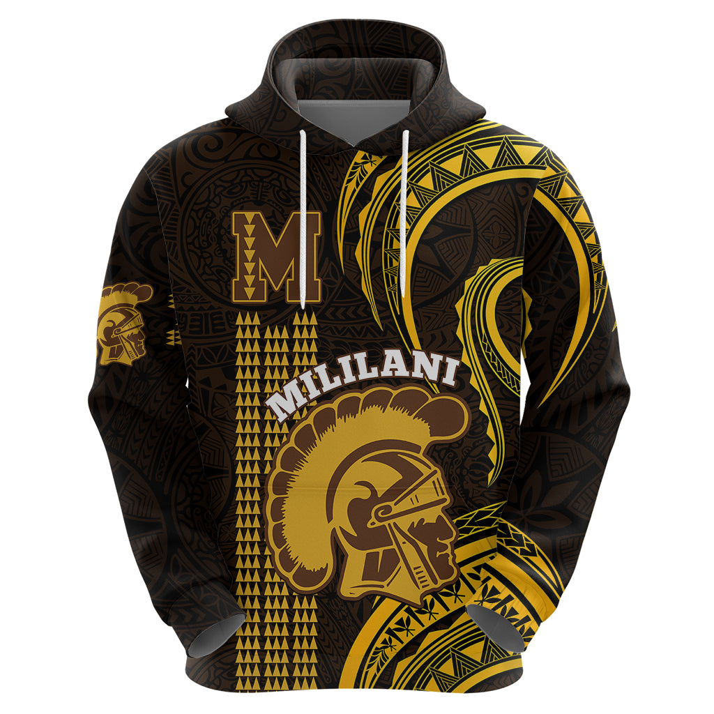 Custom Hawaii Mililani High School Hoodie Polynesian Kakau Pattern LT14 - Polynesian Pride