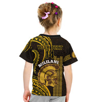 Personalised Hawaii Mililani High School Kid T Shirt Polynesian Kakau Pattern LT14 - Polynesian Pride