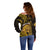 Personalised Hawaii Mililani High School Off Shoulder Sweater Polynesian Kakau Pattern LT14 - Polynesian Pride