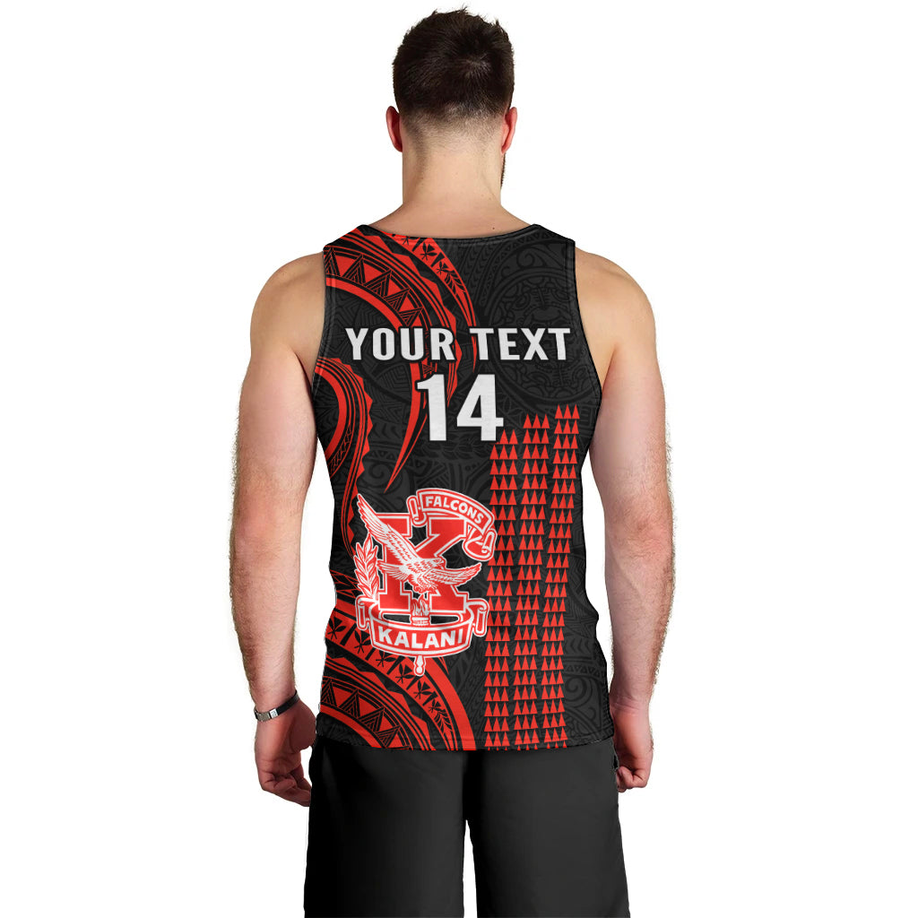 Personalised Hawaii Kalani High School Men Tank Top Polynesian Kakau Pattern LT14 - Polynesian Pride