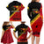 Papua New Guinea Family Matching Long Sleeve Bodycon Dress and Hawaiian Shirt Independen Stet bilong Papua Niugini Unique Version LT14 - Polynesian Pride