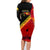 Papua New Guinea Family Matching Long Sleeve Bodycon Dress and Hawaiian Shirt Independen Stet bilong Papua Niugini Unique Version LT14 - Polynesian Pride