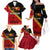 Papua New Guinea Family Matching Off Shoulder Long Sleeve Dress and Hawaiian Shirt Independen Stet bilong Papua Niugini Unique Version LT14 - Polynesian Pride