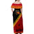 Papua New Guinea Family Matching Off Shoulder Maxi Dress and Hawaiian Shirt Independen Stet bilong Papua Niugini Unique Version LT14 - Polynesian Pride