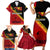 Papua New Guinea Family Matching Short Sleeve Bodycon Dress and Hawaiian Shirt Independen Stet bilong Papua Niugini Unique Version LT14 - Polynesian Pride