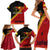 Papua New Guinea Family Matching Short Sleeve Bodycon Dress and Hawaiian Shirt Independen Stet bilong Papua Niugini Unique Version LT14 - Polynesian Pride