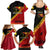 Papua New Guinea Family Matching Summer Maxi Dress and Hawaiian Shirt Independen Stet bilong Papua Niugini Unique Version LT14 - Polynesian Pride