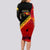 Papua New Guinea Long Sleeve Bodycon Dress Independen Stet bilong Papua Niugini Unique Version LT14 - Polynesian Pride