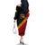 Papua New Guinea Off The Shoulder Long Sleeve Dress Independen Stet bilong Papua Niugini Unique Version LT14 - Polynesian Pride