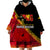 Papua New Guinea Wearable Blanket Hoodie Independen Stet bilong Papua Niugini Unique Version LT14 - Polynesian Pride