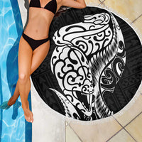 New Zealand Eel Beach Blanket Tuna Aotearoa Maori Patten - Black LT14 - Polynesian Pride