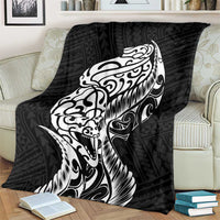 New Zealand Eel Blanket Tuna Aotearoa Maori Patten - Black LT14 - Polynesian Pride