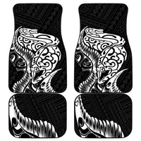 New Zealand Eel Car Mats Tuna Aotearoa Maori Patten - Black LT14 - Polynesian Pride