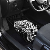 New Zealand Eel Car Mats Tuna Aotearoa Maori Patten - Black LT14 - Polynesian Pride