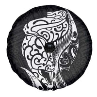 New Zealand Eel Spare Tire Cover Tuna Aotearoa Maori Patten - Black LT14 - Polynesian Pride