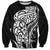 New Zealand Eel Sweatshirt Tuna Aotearoa Maori Patten - Black