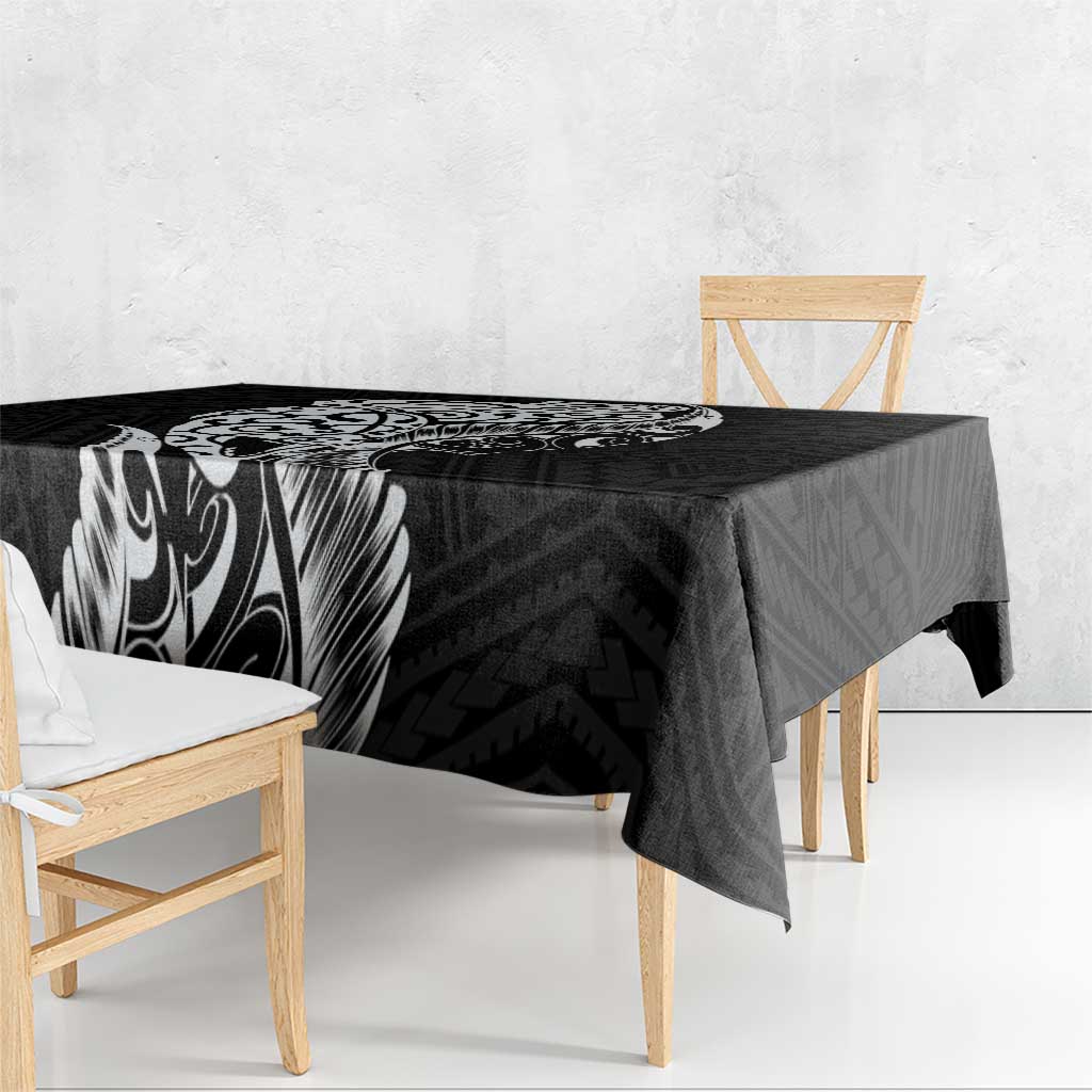 New Zealand Eel Tablecloth Tuna Aotearoa Maori Patten - Black LT14 - Polynesian Pride