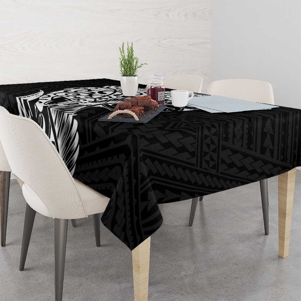 New Zealand Eel Tablecloth Tuna Aotearoa Maori Patten - Black LT14 - Polynesian Pride