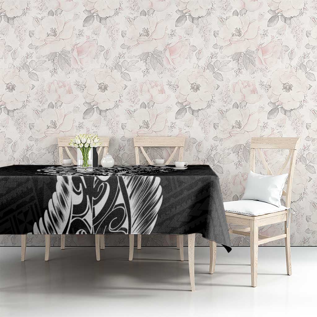 New Zealand Eel Tablecloth Tuna Aotearoa Maori Patten - Black LT14 - Polynesian Pride