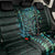 New Zealand Eel Back Car Seat Cover Tuna Aotearoa Maori With Paua Shell - Turquoise