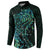 New Zealand Eel Button Sweatshirt Tuna Aotearoa Maori With Paua Shell - Turquoise