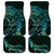 New Zealand Eel Car Mats Tuna Aotearoa Maori With Paua Shell - Turquoise