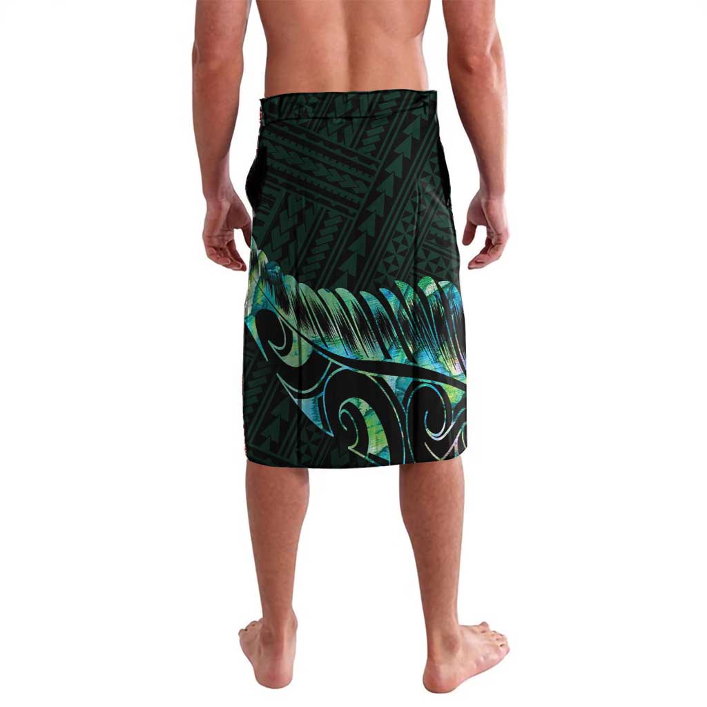 New Zealand Eel Lavalava Tuna Aotearoa Maori With Paua Shell - Turquoise LT14 - Polynesian Pride