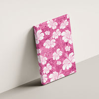 Pink Bula Fiji Masi Hibiscus Seamless Canvas Wall Art