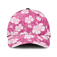 Pink Bula Fiji Masi Hibiscus Seamless Classic Cap LT14 Universal Fit Pink - Polynesian Pride