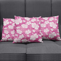 Pink Bula Fiji Masi Hibiscus Seamless Pillow Cover LT14 - Polynesian Pride
