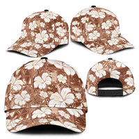 Brown Bula Fiji Masi Hibiscus Seamless Classic Cap LT14 - Polynesian Pride