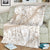 Polynesia Blanket Polynesian Tropical Flowers Beige Pastel Vibes LT14 - Polynesian Pride