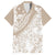 Polynesia Family Matching Short Sleeve Bodycon Dress and Hawaiian Shirt Polynesian Tropical Flowers Beige Pastel Vibes LT14 - Polynesian Pride