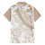 Polynesia Family Matching Short Sleeve Bodycon Dress and Hawaiian Shirt Polynesian Tropical Flowers Beige Pastel Vibes LT14 - Polynesian Pride