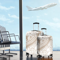 Polynesia Luggage Cover Polynesian Tropical Flowers Begie Pastel Vibes LT14 - Polynesian Pride