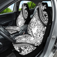 Polynesia Car Seat Cover Polynesian Tropical Flowers Black Pastel Vibes LT14 - Polynesian Pride